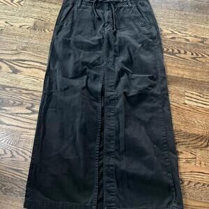 Black midi cargo tied Free People skirt